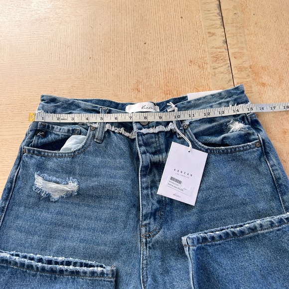 KAN CAN High Rise Destroyed 90s Boyfriend Jean size 26 NWOT - Picture 9 of 11